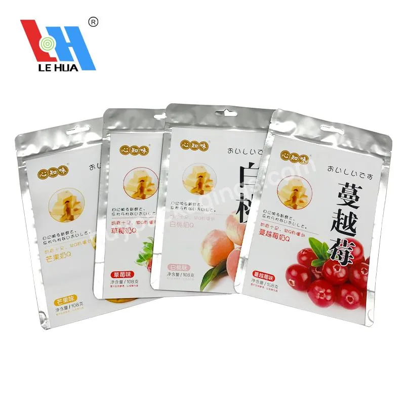 Custom Logo Aluminum Foil Bag Stand Up Eco Friendly Strawberry Fruit Packaging Bags