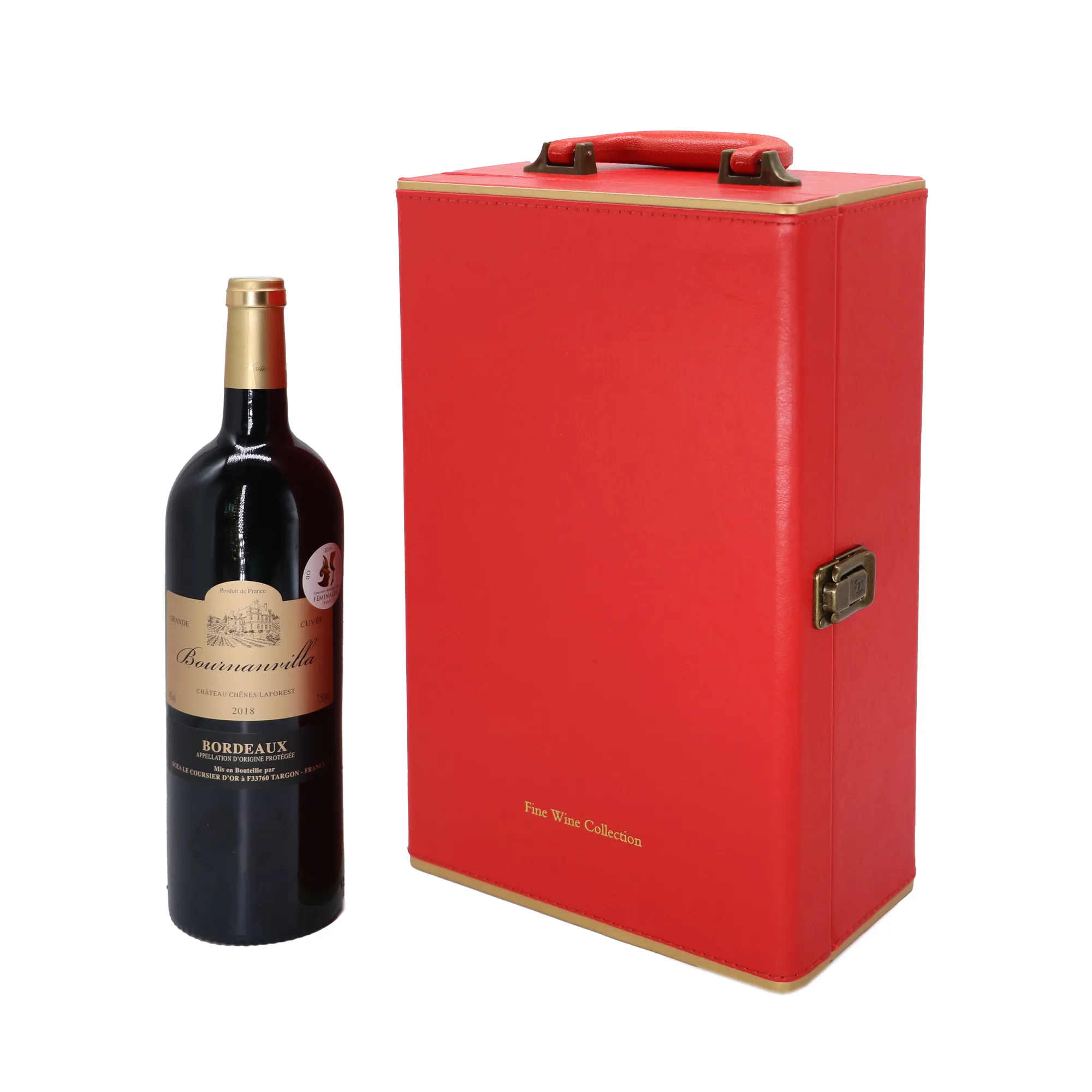 Custom logo boxes for wine gift sets wine boxes with accessories cardboard wine box