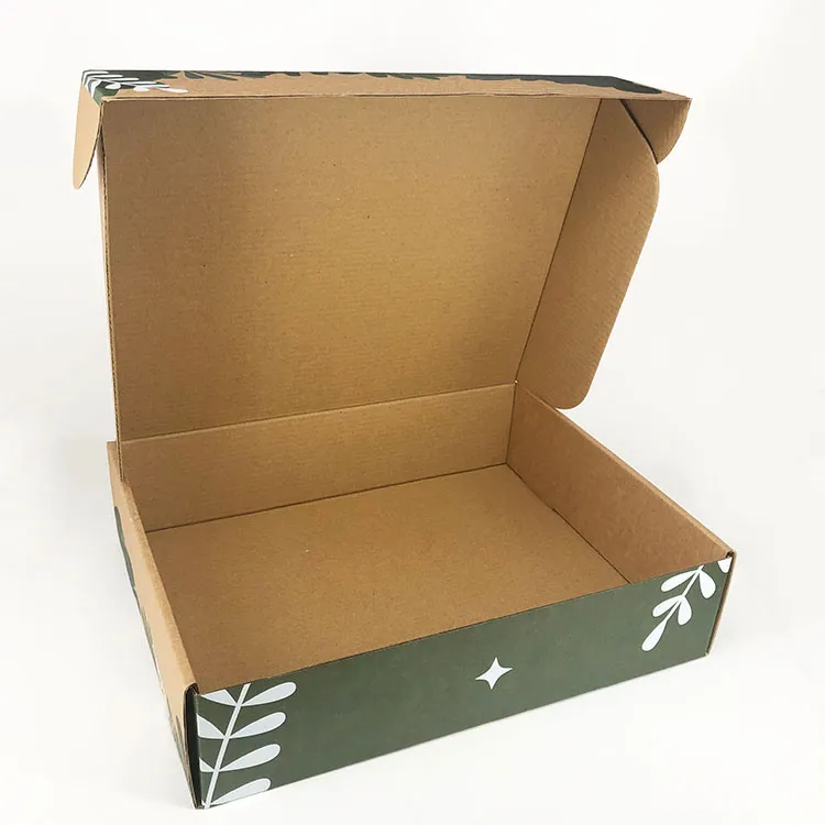 Custom Logo Brown Corrugated cardboard box with partitions