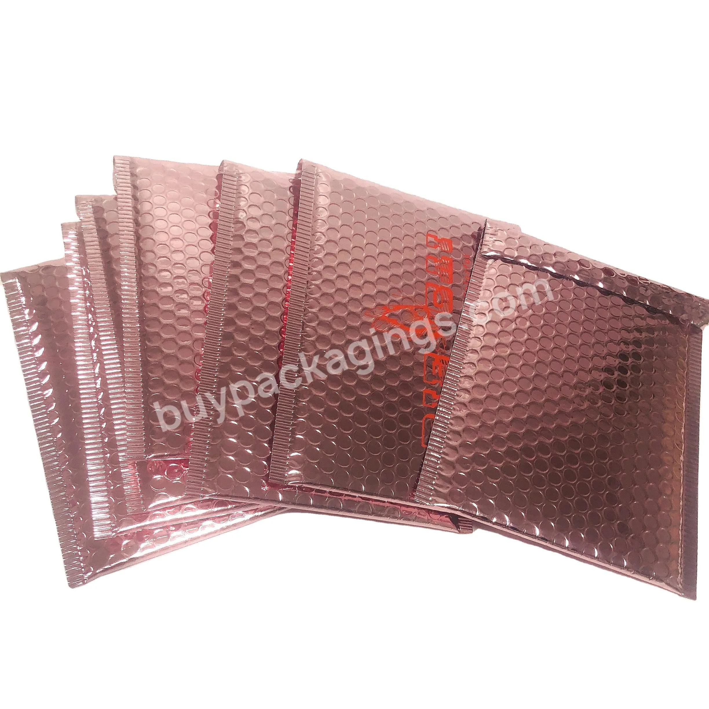 Custom Logo Bubble Mailers Metallic Shipping Padded Packaging Mailing Envelopes Bubble Courier Bag For Shipping