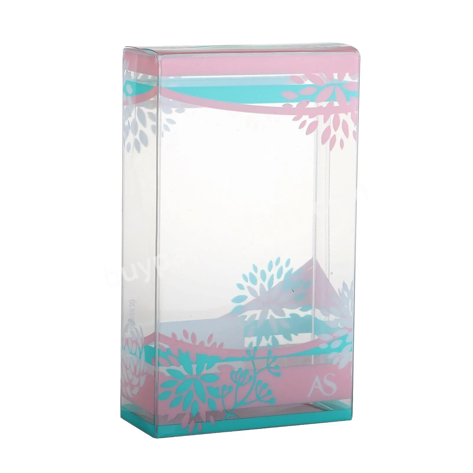 Custom logo color pattern cosmetic clear hard plastic packaging box small box