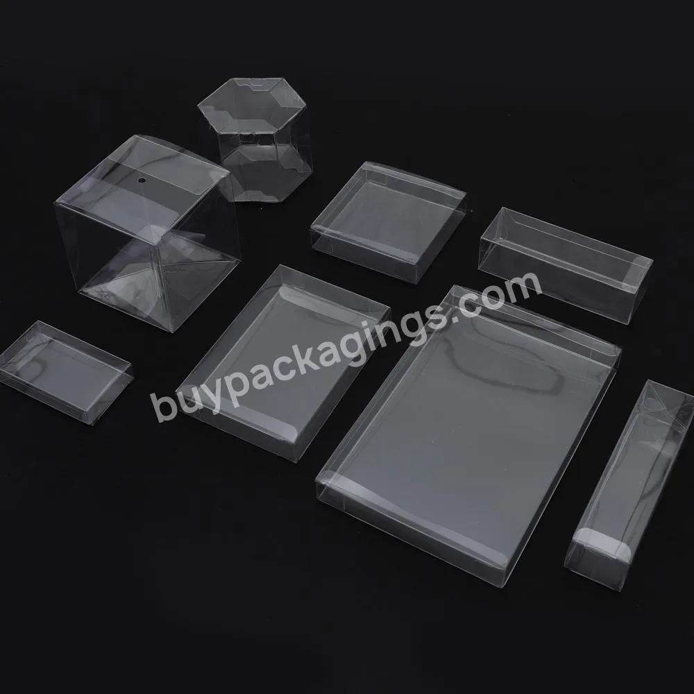 Custom logo Design High Quality Clear Matt Plastic Pet packing gift Box