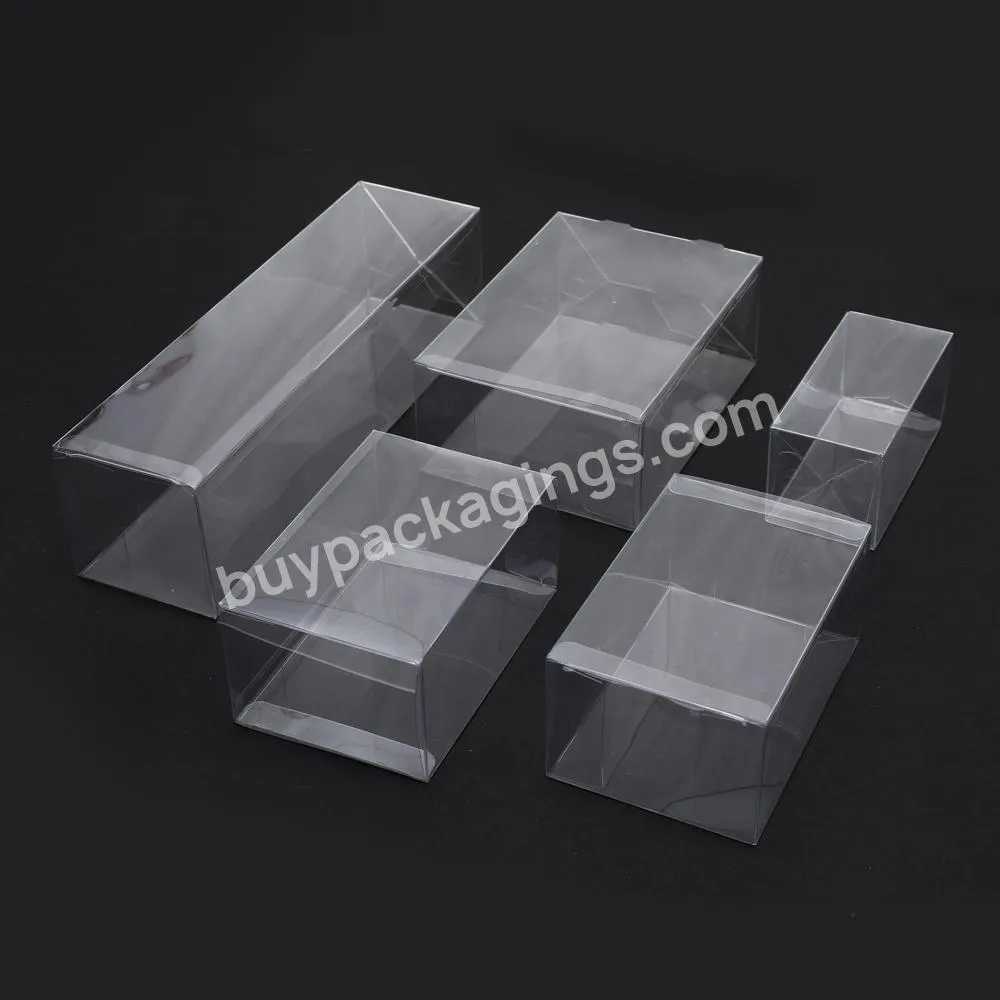 Custom logo Design High Quality Clear Matt Plastic Pet packing gift Box