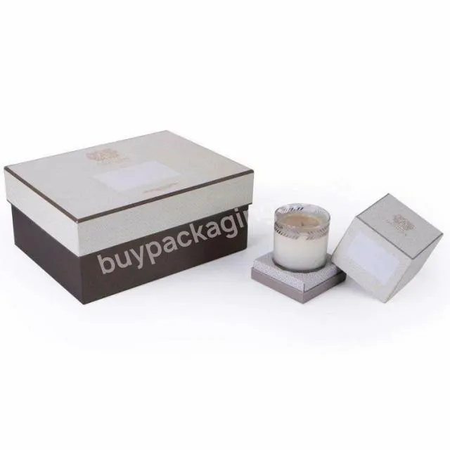 Custom Logo Empty Cajas Para Velas White Wholesale Gift Luxury Candle Packaging Box