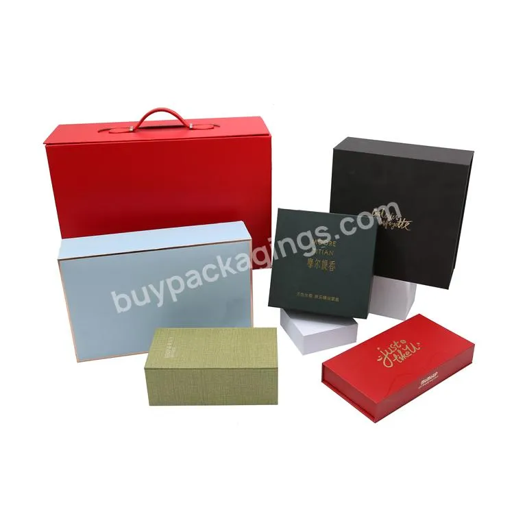 Custom Logo Fashion gift box Design Luxury Magnetic Rigid Cardboard Packing Boxes