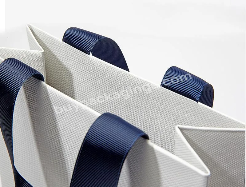 Custom Logo Gold Stamping Boutique Gift Garment Shoe Paper Shopping Bags Luxury Paper Bag