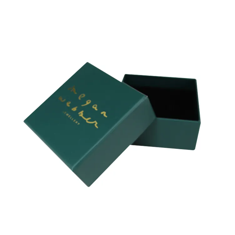 Custom Logo Green Paper Two Pieces Luxury Jewelry Packaging Box Wholesale