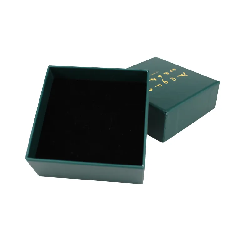 Custom Logo Green Paper Two Pieces Luxury Jewelry Packaging Box Wholesale
