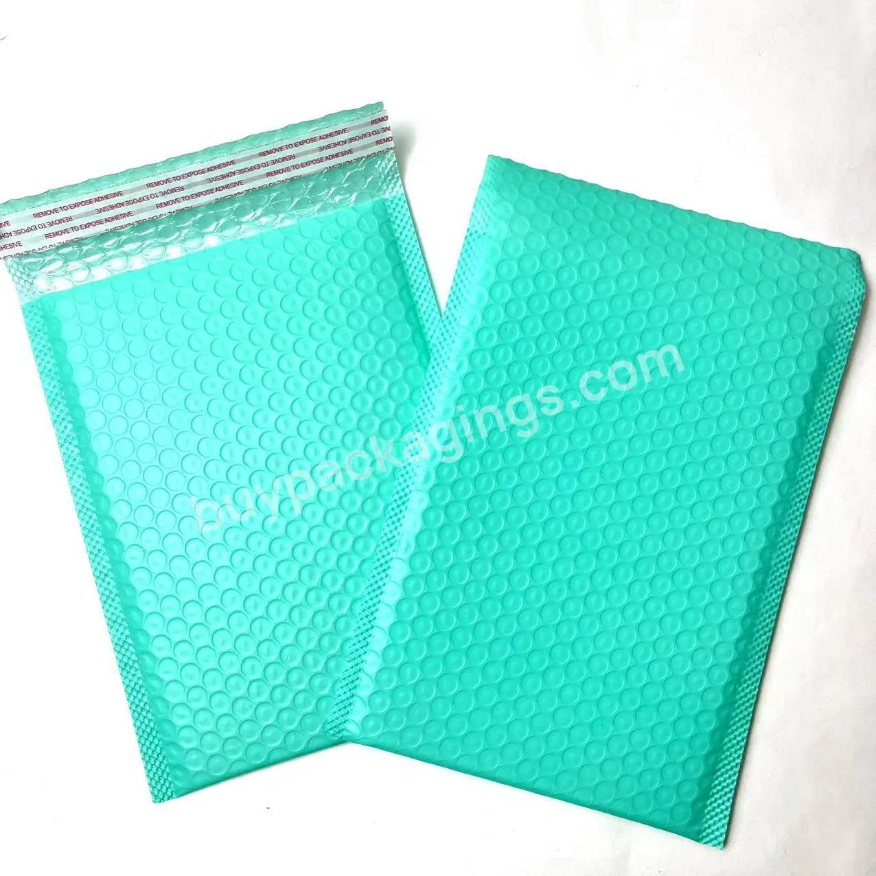 Custom Logo Green Poly Bubble Mailer Padded Envelope Express Shipping Mailing Courier Packaging Bags Bubble Mailers With Logo