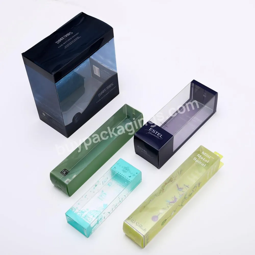 custom logo high-end PVC packaging transparent 8*8 gift box