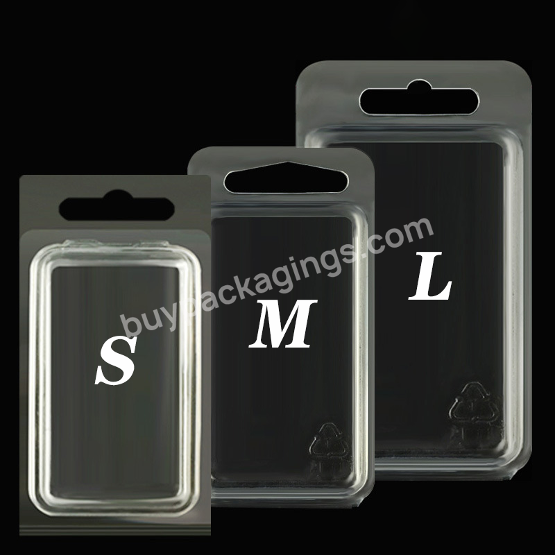 Custom Logo High Quality Folded Trays Sliding Card Clear Box Trays Clamshell Blister Packing