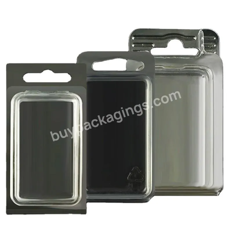 Custom Logo High Quality Folded Trays Sliding Card Clear Box Trays Clamshell Blister Packing