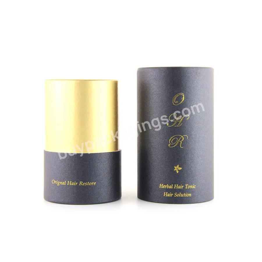 Custom Logo Hot Stamping Cosmetic Round Corrugated Matte Black Paper Tube With Rolled Edge - Buy Paper Tube Round Packaging,Corrugated Paper Tube,Cosmetic Paper Tube