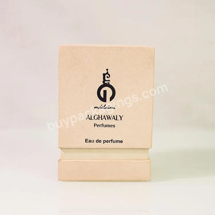 Custom Logo Kraft Paper Detachable Lid Beauty Cosmetic Packaging Box 30ml 50ml 100ml Rectangle Perfume Bottles Box