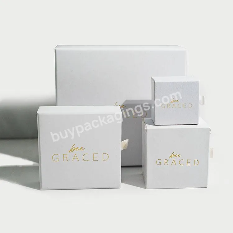 Custom Logo Luxury Jewelry Packaging Paper Cardboard Box Jewelry Packaging Boxes For Women