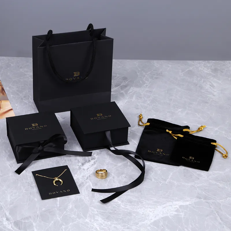 Custom logo Luxury Jewelry Storage Packaging Unique Necklace Jewelry Packaging Box