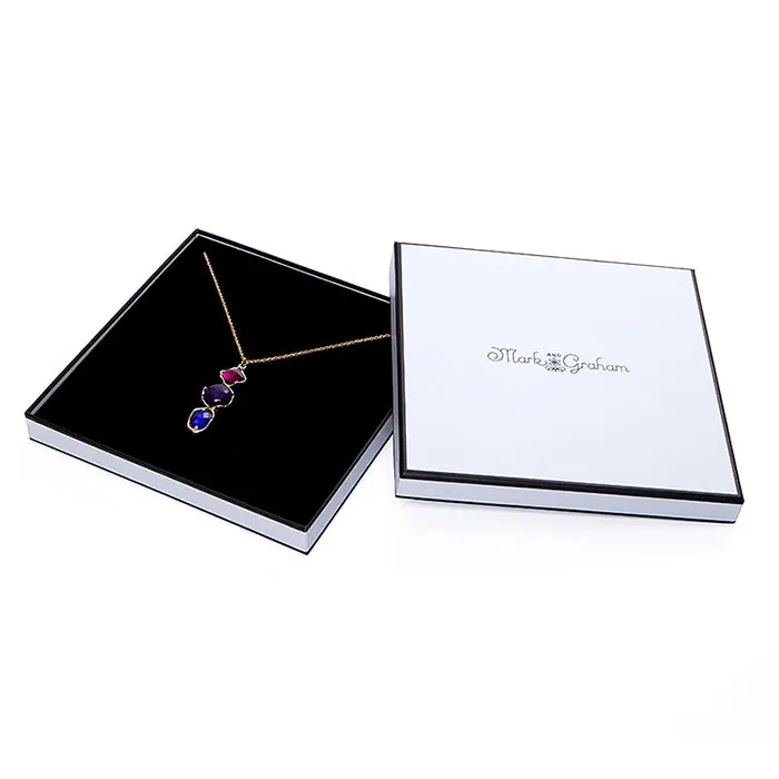 Custom Logo Luxury Paper Cardboard jewelry box for Jewelry show