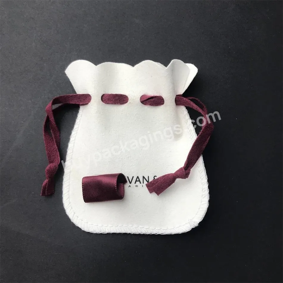 Custom Logo Multifunction Velvet Microfiber Jewelry Bag Packaging Jewelry Pouch With Box