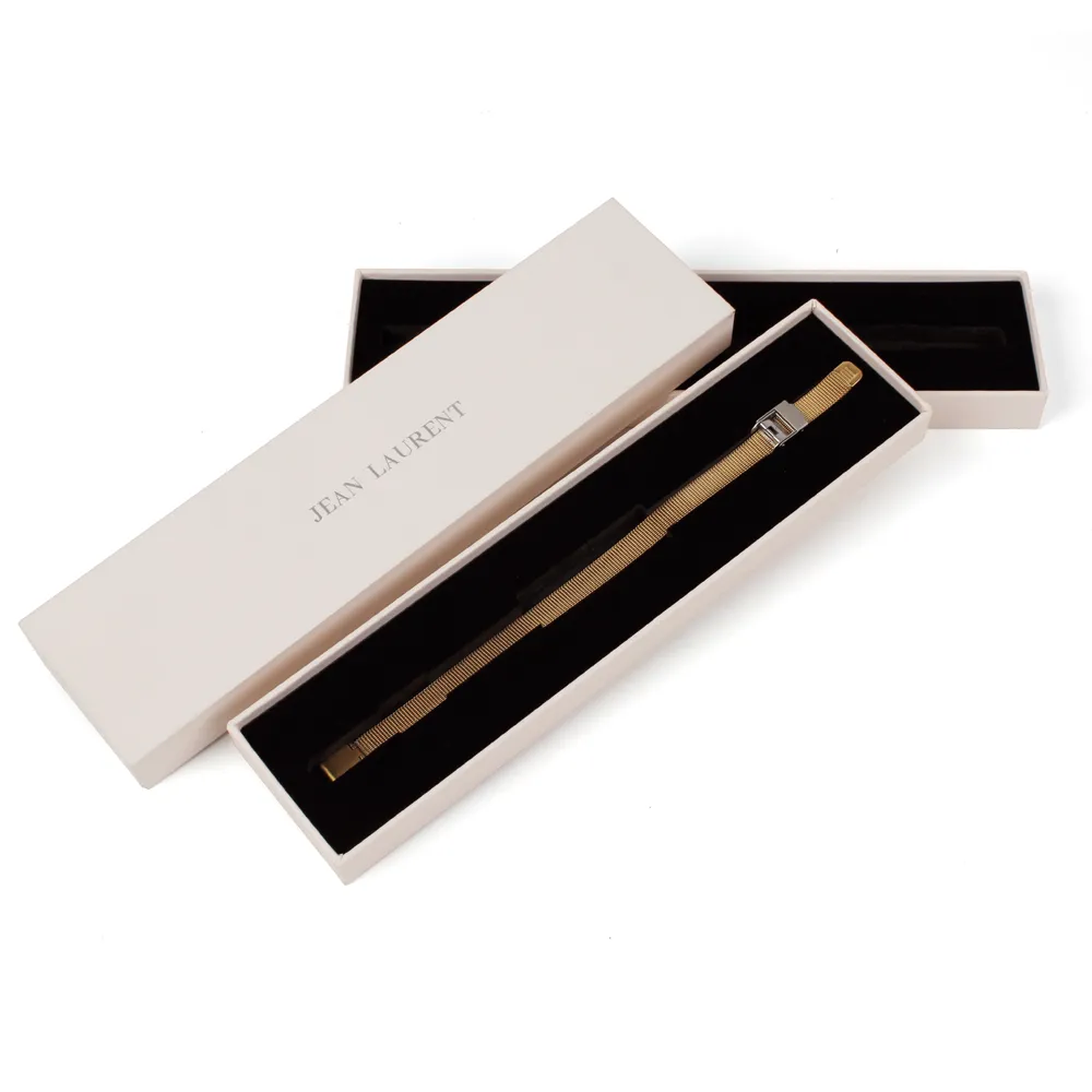 Custom logo pink jewelry gift packaging box bracelet packaging for watchband packaging