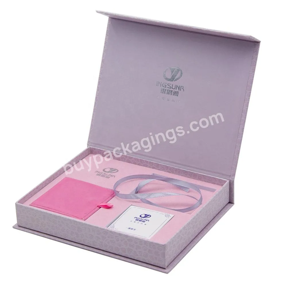 Custom Logo Print Luxury Recycled Paper Jewellery Gift Box