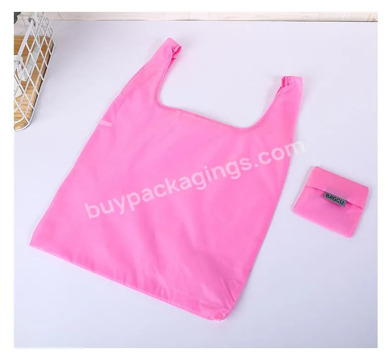 Custom Logo Printed Eco Friendly Reusable Sando Polyester Nylon Folding Shopping Bag For Promotion