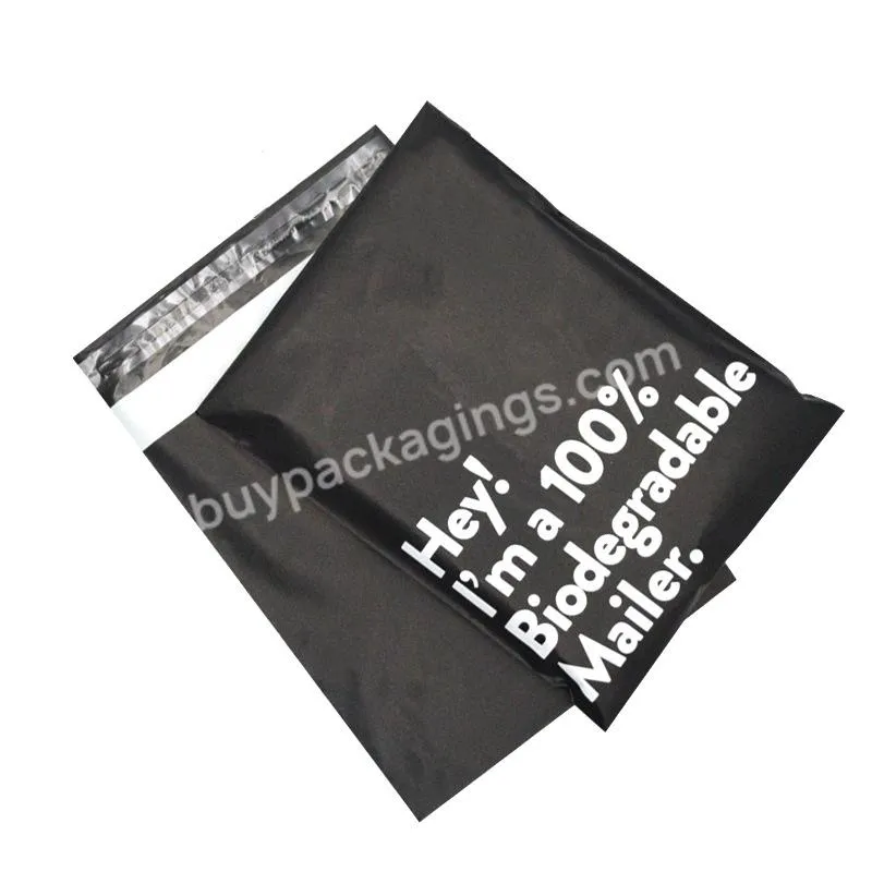 Custom Logo Printed Express Recycled Black Courier Bags Clothes Shipping Package Envelope Mailing Bag