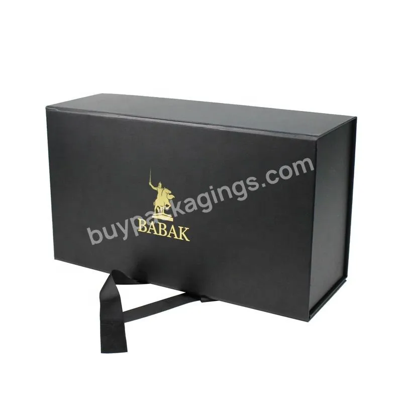 Custom Logo Printed Luxury Jewelry Gift Paper Box With Ribbon