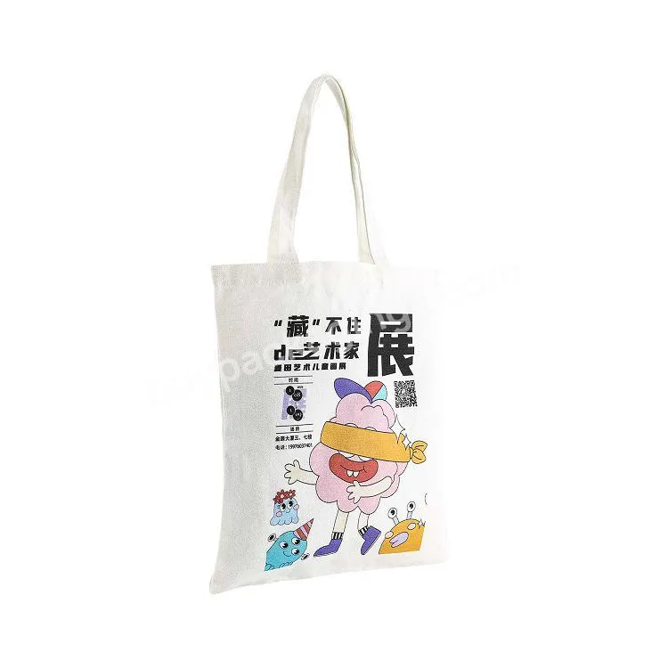 Custom Logo Printed Plain Organic Cotton Reusable Tote Canvas Shopping Eco-friendly Bag