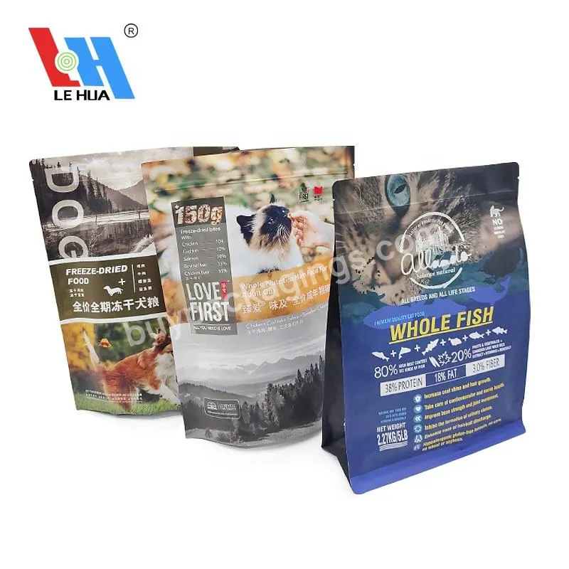 Custom Logo Printed Plastic Pet Aluminium Frosted Ziplock Resealable Pet Food Grade Packaging Stand Up Pouch Bag