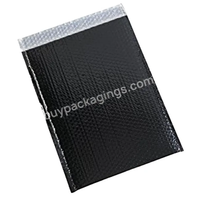 Custom Logo Printed Polymailer Matte Black Poly Mailer Mailing Bubble Bag Envelopes Packaging