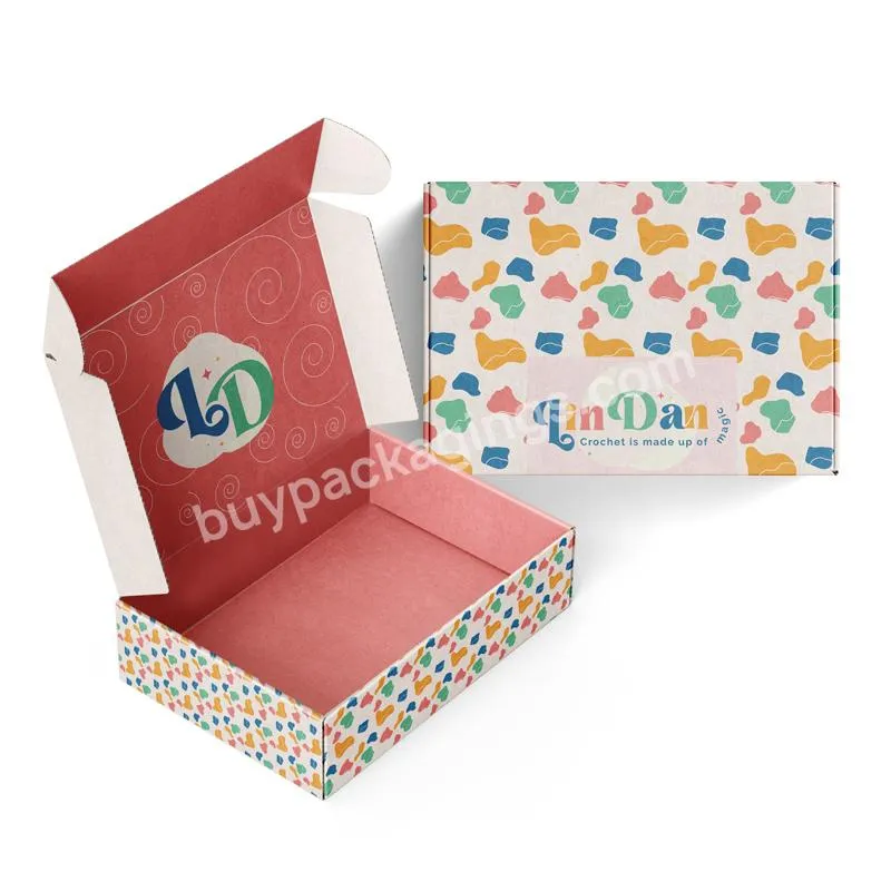 Custom Logo Printing Corrugated Mailer Shipping Paper Packaging Boxes