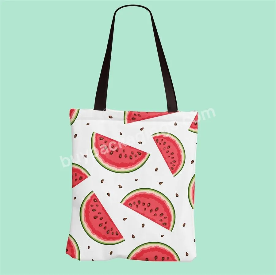 Custom Logo Reusable Handbags Handled Bag Large Capacity Polyester Tote Bag