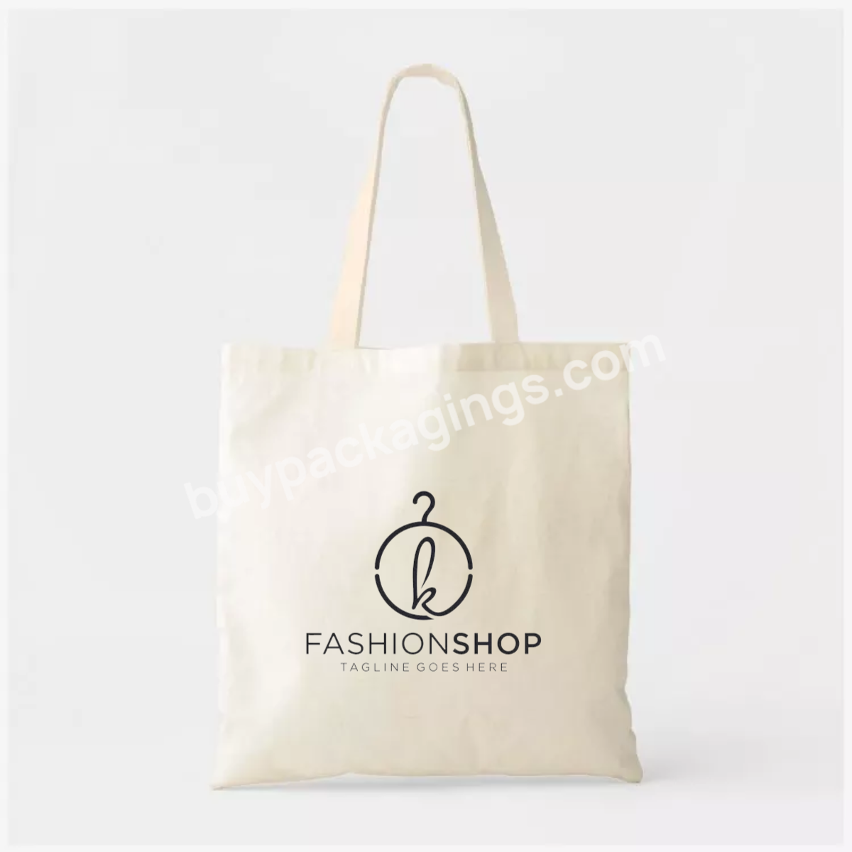 Custom Logo Reusable Shopping Canvas Tote Bag,Printed Pattern Design Women Cotton Shoulder Bag Self Fabric Handle Canvas Bag