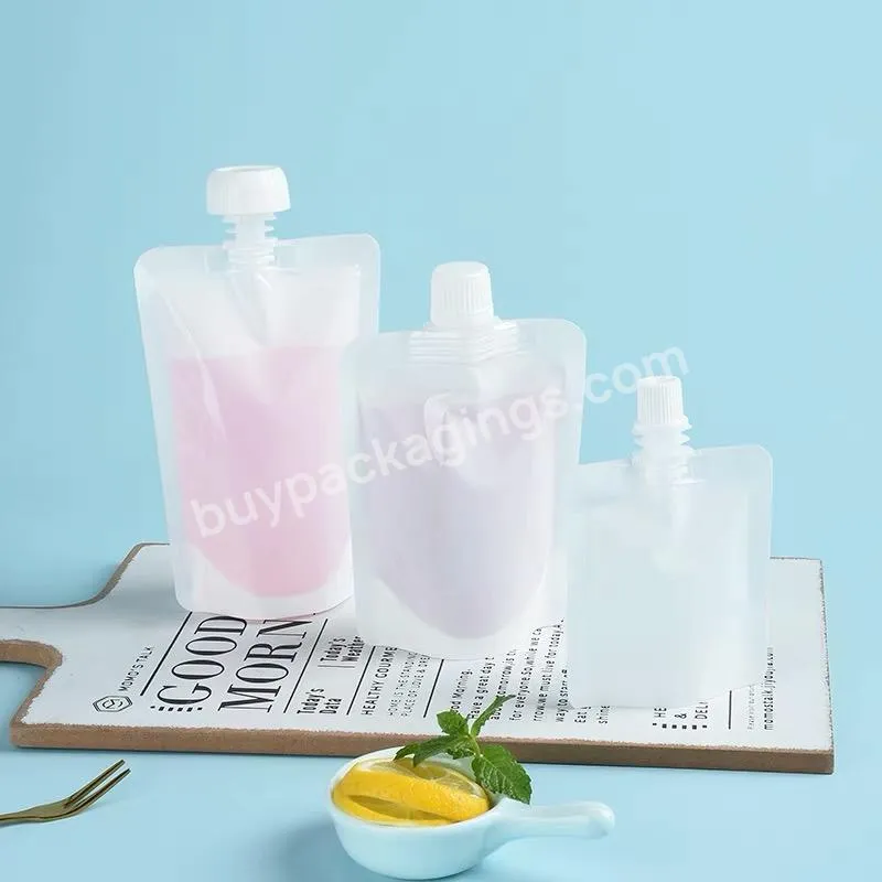 Custom Logo Small Packaging Sample Liquid Facial Cream Cosmetic Spout Pouch