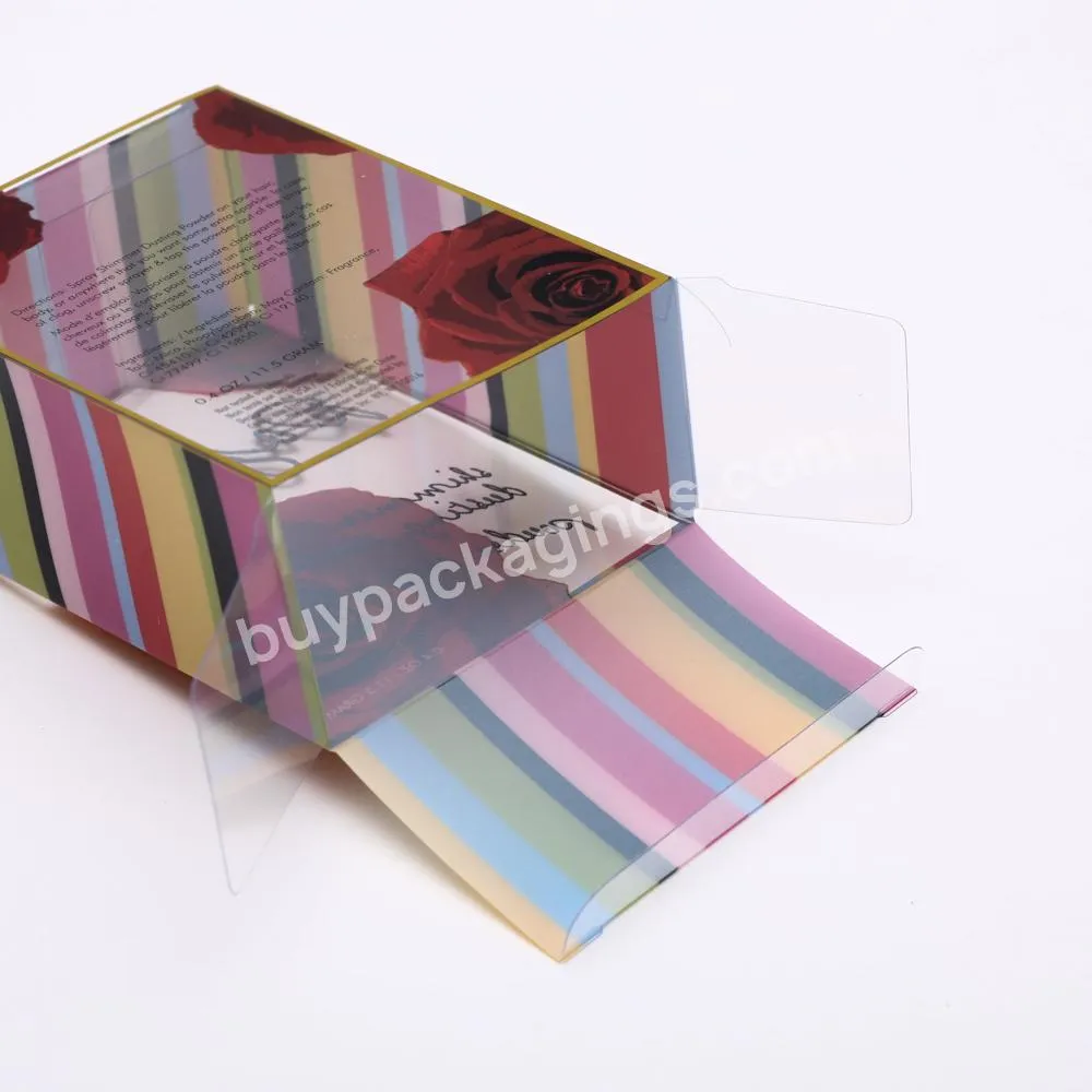 Custom Logo Wholesale Transparent cosmetic little Plastic Packaging Gift Box