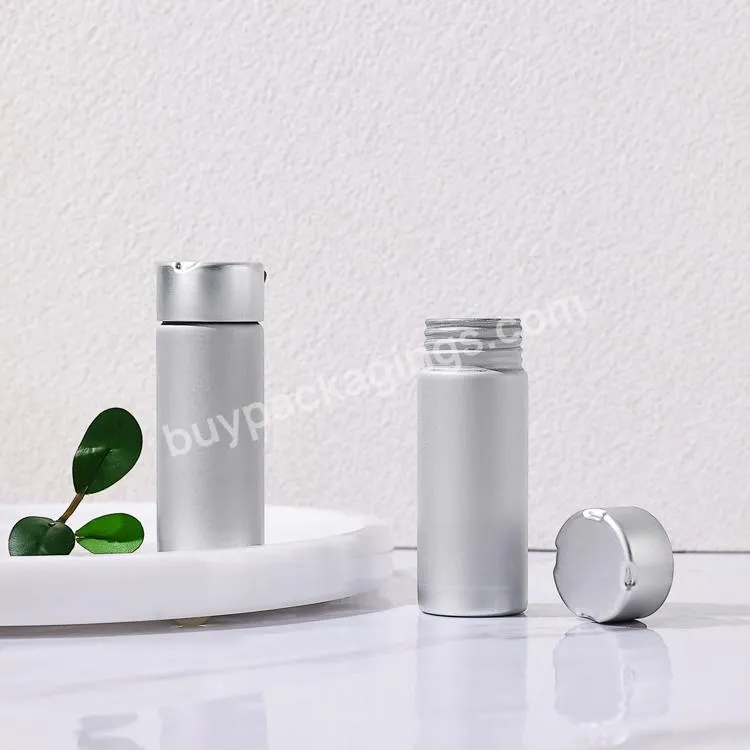 Custom Luxury 50ml Aluminum Metal Child Resistant Jar With Screw Lid Airtight Smell Proof Container Bottle For Flower Packaging