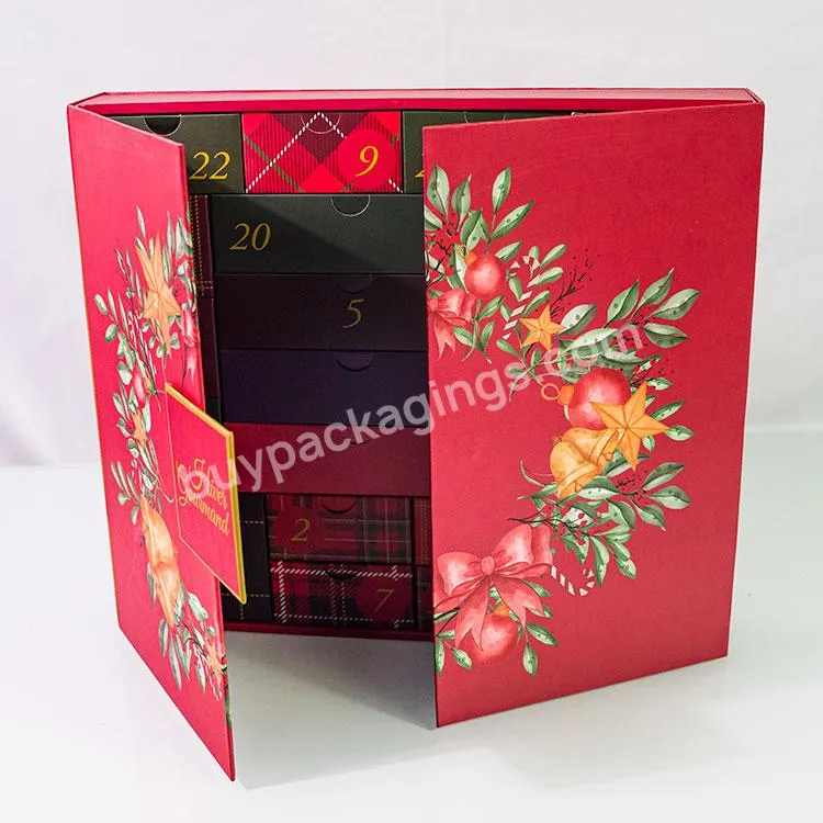 Custom Luxury Durable Cardboard Christmas Gift Packaging Box Islamic Advent Calendar