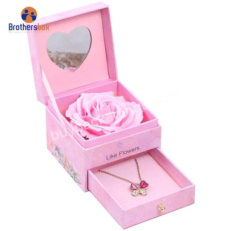 custom luxury fresh flower box packaging gift box