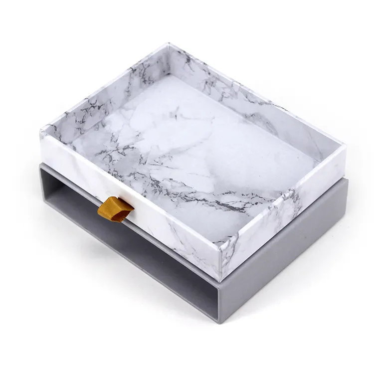 Custom Luxury Grey Color Drawer Style Earring Necklace Jewelry Packaging & Display Box