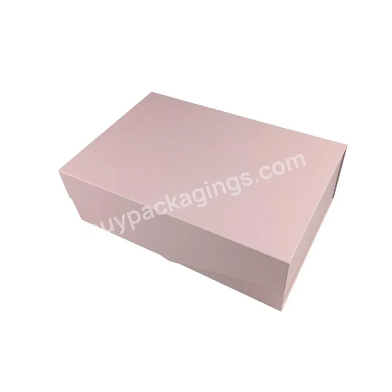 Custom Luxury Pink Color Magnetic Gift Packaging Box