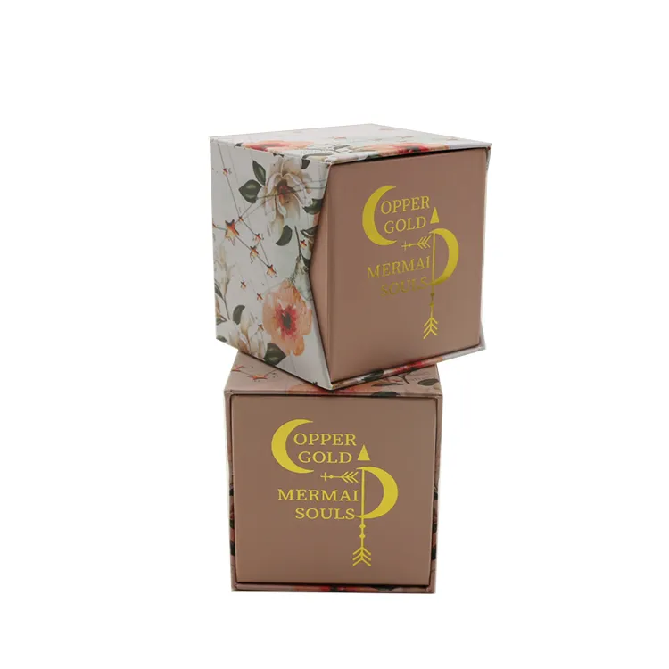 Custom Luxury Wholesale Boxes Candles Black Gift Set Jars Packing White Rigid Candle Packaging Box