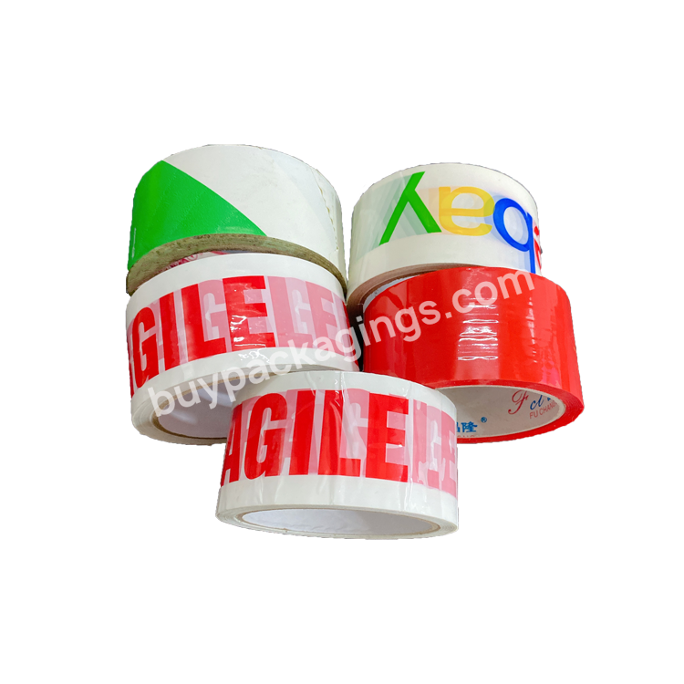 Custom Made China Factory Direct Sale Red Brown Color Waterproof Custom Printed Cheap Opp Packing Tape