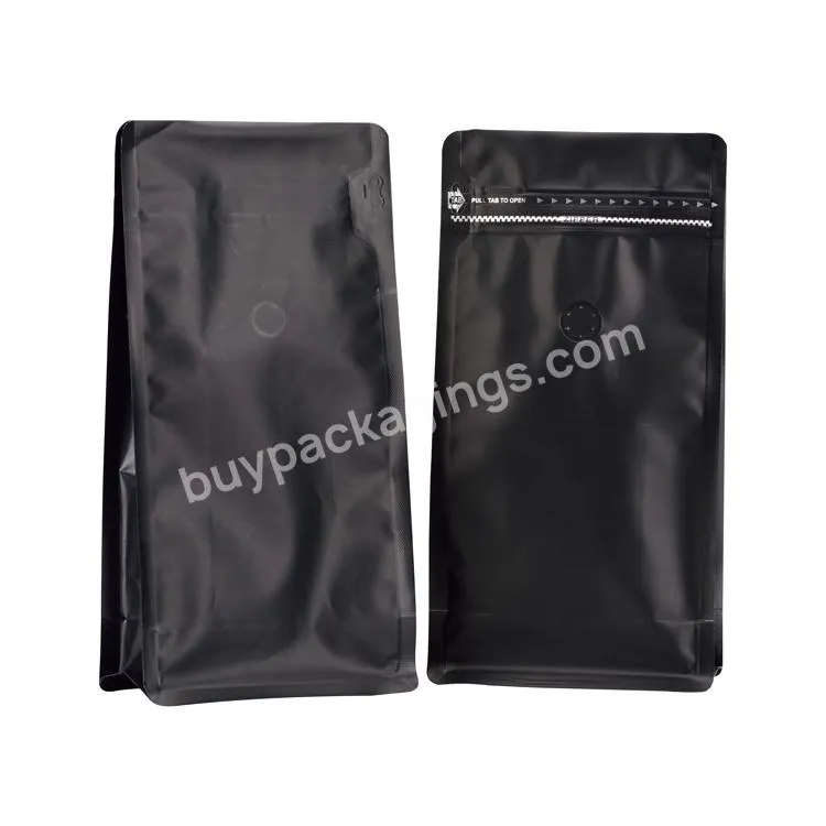 Custom Made Flexible Packaging Flat Bottom Plastic Coffee Packaging Costa Rica Coffee Bag With Valve