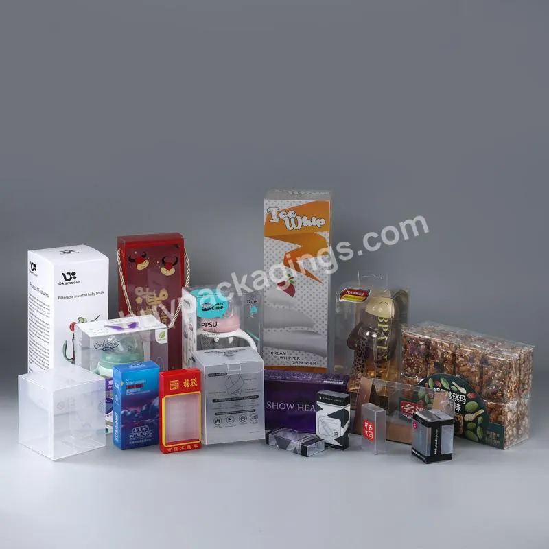 Custom Made Transparent Frosted Pp Plastic Box Folding Pvc Packaging Gift Box Custom Logo