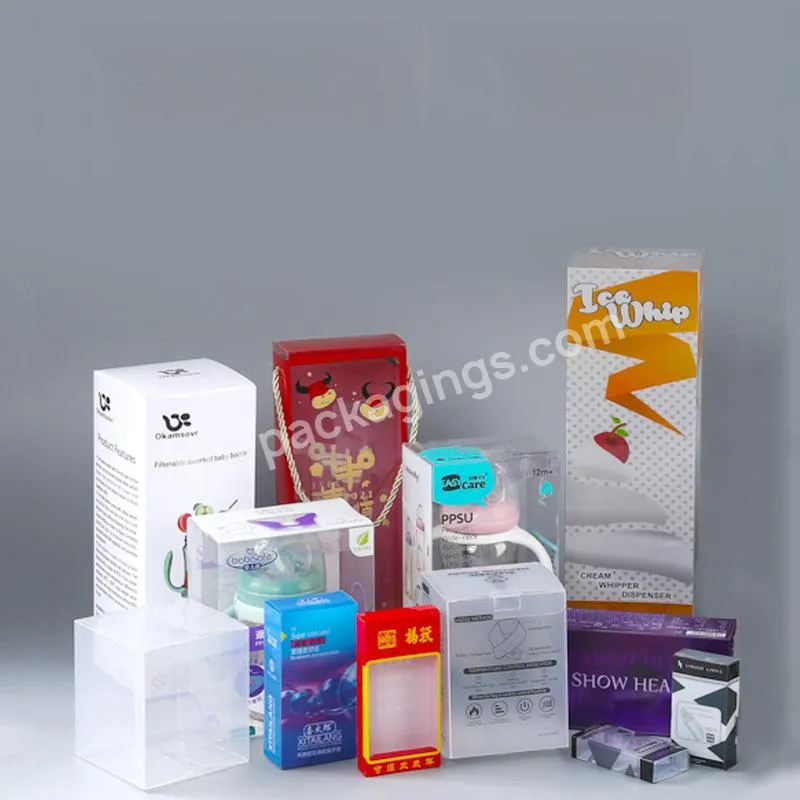 Custom Made Transparent Frosted Pp Plastic Box Folding Pvc Packaging Gift Box Custom Logo