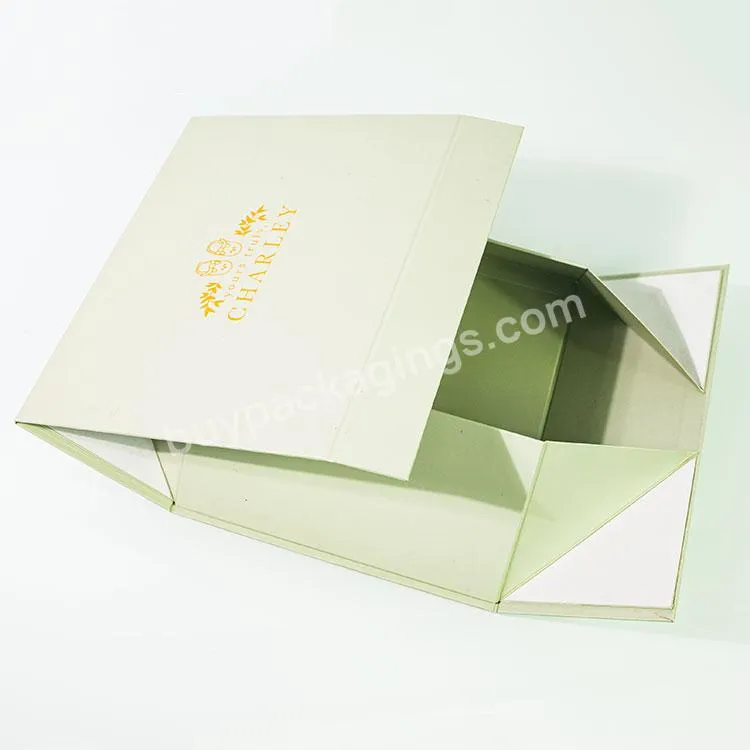Custom Magnetic Closure Gift Shipping Paper Box Luxury Large Cardboard Paper Foldable Gift Packaging Box For Clothing