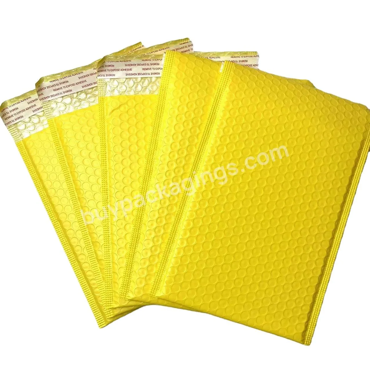 Custom Metallic Bubble Mailer Padded Envelopes Custom Waterproof Shipping Bags Purple Yellow Mailer Bubble Mailers