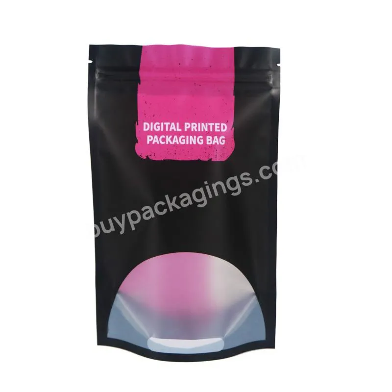 Custom Mylar Bags Shiny Ziplock Bags Aluminum Foil Packaging Mittens Stand Up Pouch Digital Printing Plastic Bag