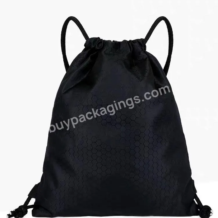 Custom Oxford Teen School Gym Cinch Backpack Travel Clothes Drawstring Bags