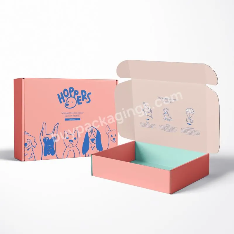 Custom Paper Box Package Fold Paper Package For Pet True Touch Finger Fold Paper Gift Box With Logo Printing